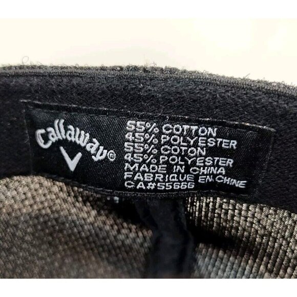 Callaway V Tour Authentic Black Golf Hat Cap X2Hot Odyssey S/M Embroidered Logo - Picture 6 of 8